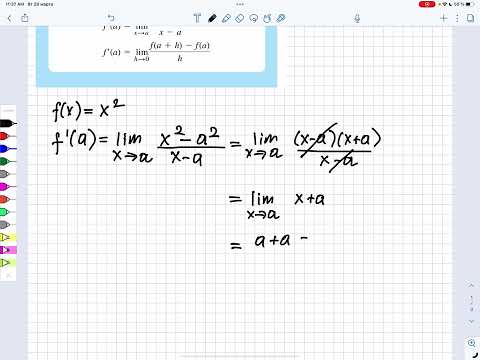 Derivative using definition