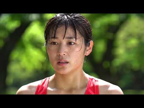 美人陸上選手。汗だく。顔アップ。AI