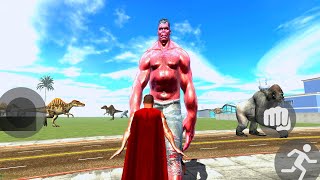 Superman Vs The Red Giant Hulk | Indian Bike Driving 3d Gameplay 