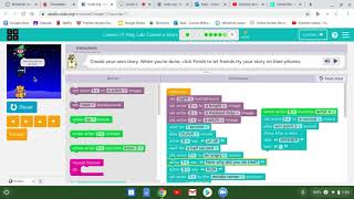 Coding story game