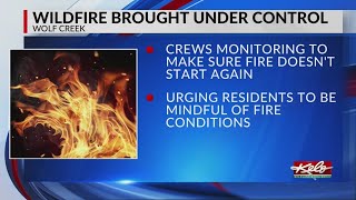 Wolf Creek fire under control