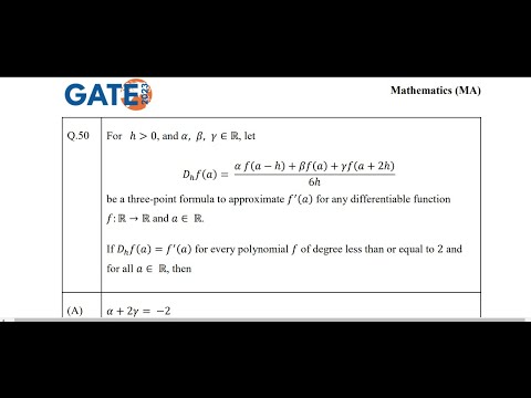 GATE 2023 Marhematics , Numerical Analysis