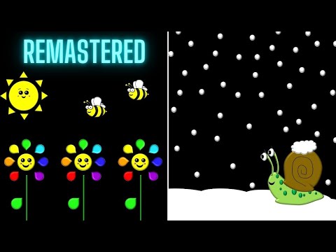 Baby Sensory Video | Seasons Remastered| High Contrast Colours, Classical Music and Fun Animation.