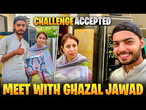 I met  ghazal jawad 😍|| gift challenge video with ghazal 😱🎁