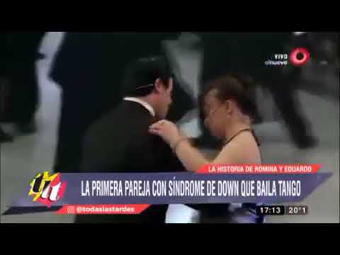 Down Syndrome Couple Dancing Argentine Tango