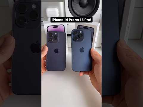 iPhone 14 pro vs 15pro 🌟🔥 #iphone15promax #iphone14promax #comparison #shorts #viral #trending #tech
