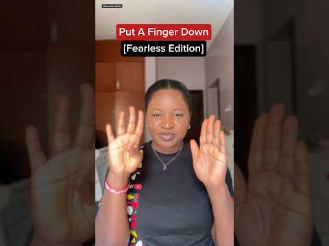 Put a finger down, fearless edition #shorts #putafingerdown #putafingerdownchallenge