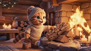 Tiny Cat’s Cozy Snow Day in the Cabin! 🐱🧣☕️❄️ | Milo the Winter Cat’s Heartwarming Adventure