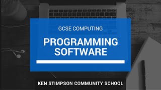 GCSE COMPUTING - Programming Software - Revision Video
