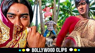 न्याय के लिए Ajay Devgn साड़ी में मचाई तबाही 🔥 | Ajay Devgn Saree Disguise Action | Jung Blockbuster