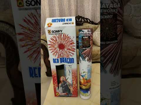 Red Dragon from sonny fireworks | sky shot testing | price 800 rupees #skyshot #crackerguru
