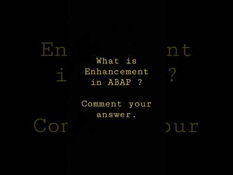 SAP ABAP Question 7| Comment your answer|