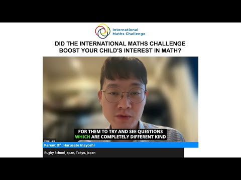 Did the International Maths Challenge boost your child's interest in math?