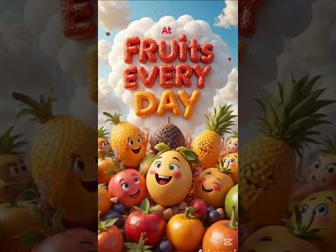 🍉Fruity Fun! Learn Fruits with Colors| Kids Shorts #learningpoem #children #animatedpoems #babyrhyme