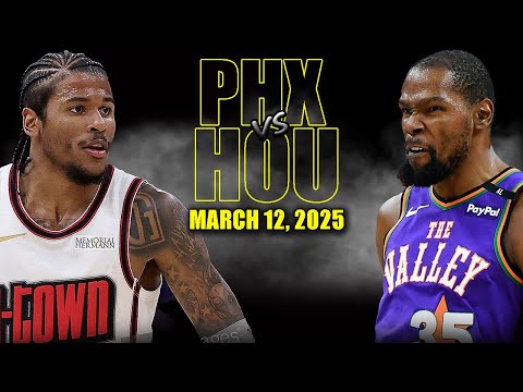 Phoenix Suns vs Houston Rockets Full Game Highlights - March 12, 2025 | NBA Regular Season