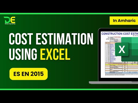 Cost Estimation using Excel