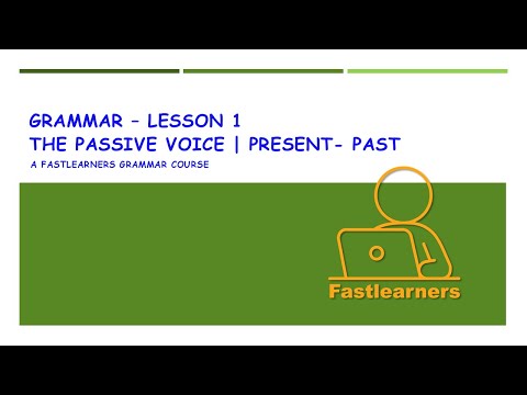 01 The Passive Voice   Present & Past