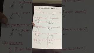 Upper Bound and Lower Bound | IGCSE