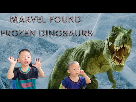 Dinosaurs For kids | Little Kids From Indonesia Found Dinosaurs Inside Frozen Ice And Many More