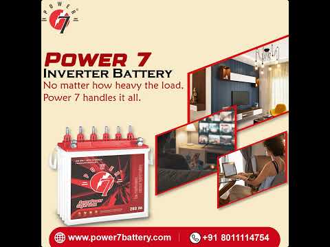 Your home’s trusted power backup — Power 7 Inverter Battery."#Power7Inverter #InverterBattery