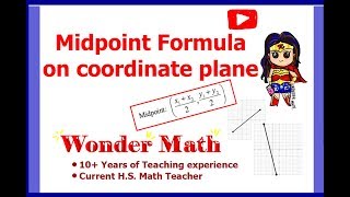Midpoint formula on coordinate plane