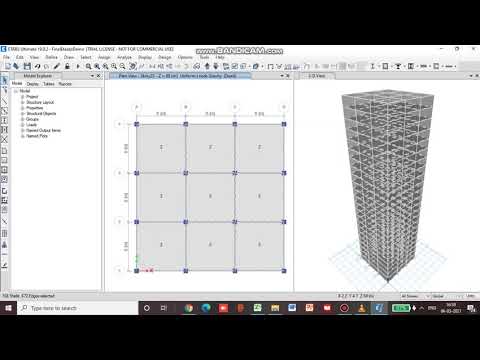 ETABS Tut. Pt 4 - Draw walls, Assign dead, live and wind loads