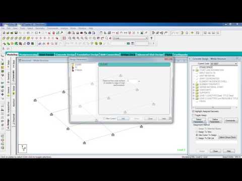 STAAD Pro Tutorials - Analysis & Design of Flat Slab ( Day 31)
