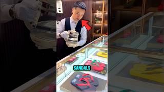 Incredible way to sell sandals in China 😱🩴