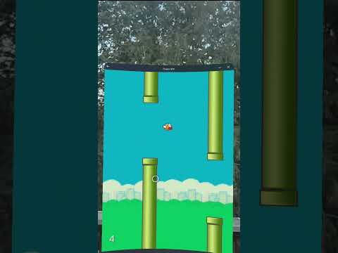 Pinch to flap! Flappy Bird in VR on Quest 3