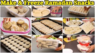 8 MAKE AND FREEZE IFTAR SNACKS by (YES I CAN COOK)