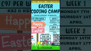 🚀 Easter Coding Camp for Kids! Learn to Code & Build Games This Holiday 🐰💻