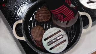 Cook's Essentials Stainless Steel Set of 3 Round Chef Presses on QVC