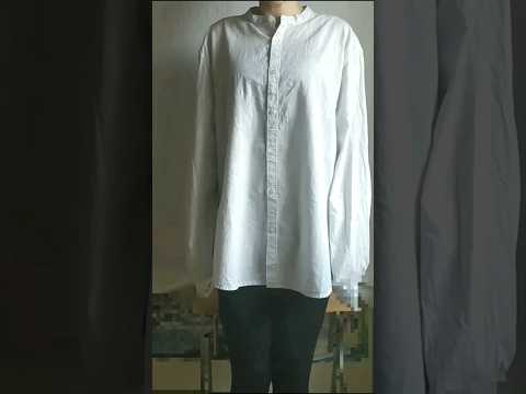 Trendy DRESS out of old SHIRTS 😯 Thrift flip clothing ❤️ #thriftflip #diy  #dresses #sewingtutorial