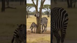 Elephant rescued the zebra #shortvideo #elephant #zebra #zebrarescue #animalrescue #wildlife #nature