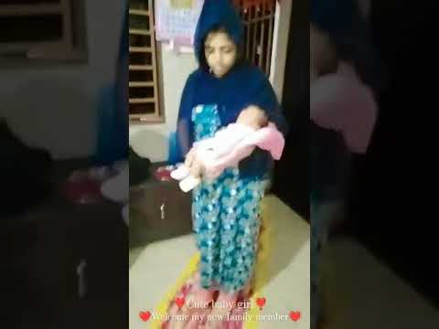 Cute baby girl welcome to my new family 😚💞#newfamily #welcome #baby #babygirl #socute 😚💞