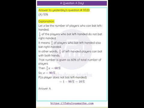 Daily Maths Challenge #21 - Basic Arithmetic and Averages  #education