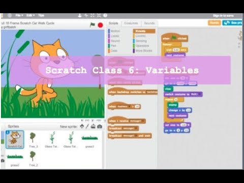 GirlsCodeIt Scratch Session 3 Lesson 6: Variables
