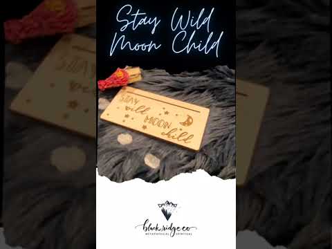 Stay Wild Moon Child Tarot Card of the Day Holder at  blackridgeco.etsy.com