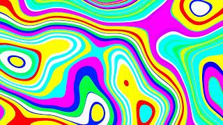 Ultra Gloss Loops 4K — Multicolor Psychedelic Waves — 2 Hour Loop (No Audio)
