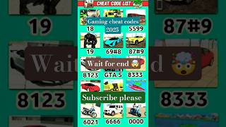 indian bike driving 3D ! cheat codes 2025 ! #shorts #viralvideo #gaming #subscribe #trending #like