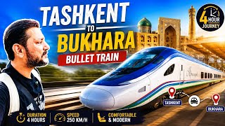 Tashkent to Bukhara Bullet Train 🇺🇿 | 4 Hours Journey | Afrosiyob Train Experience | S01 | Ep10