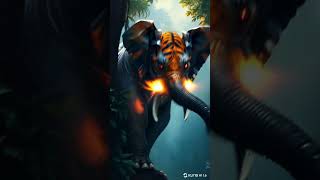 Epic Battle: Tiger vs. Elephant – The Ultimate Fusion Beast is Born!" 🔥🐅🐘