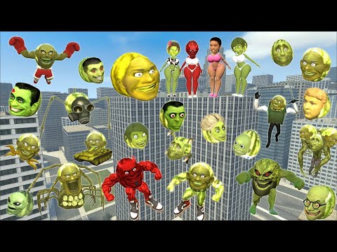 BIG CITY ALL LIN GANG MELON LING GANG BOOS ZOMBIE LIN GANG SKIBIDI SPARTAN KICKING in GMod
