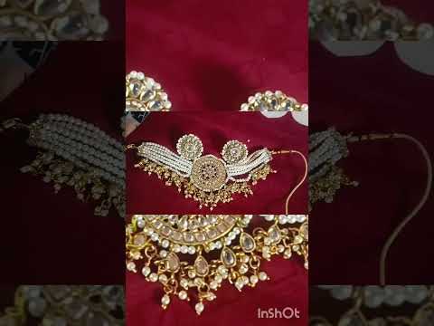 meesho wedding jewellery set under 300#meesho #wedding #pearl jewellery