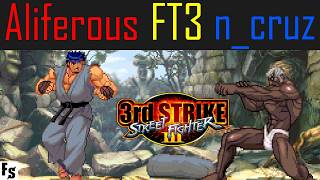Street Fighter III: Third Strike - Aliferous [Ryu] vs n_cruz [Urien] (Fightcade FT3)