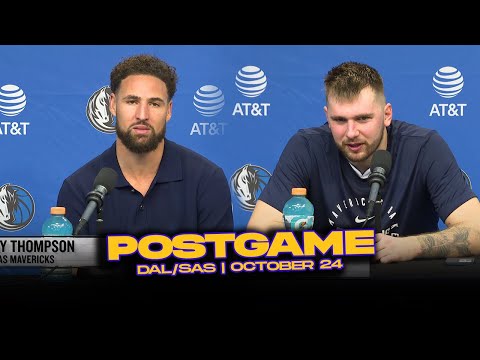 Mavs/Spurs Postgame: Klay On His Debut, Luka, Kidd, Wemby Reactions | Oct 24, 2024