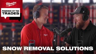 Battery-Powered Snow Removal for Landscaping Pros with @matthews_mowing