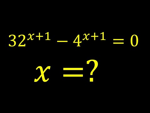 A Nice Exponential Equation | Can You Solve This ? | Math Olympiad
