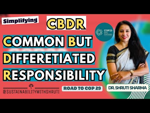 COP 29 I CBDR I Common but differentiated Responsibility I Climate change I Net Zero I SDG I NCQG