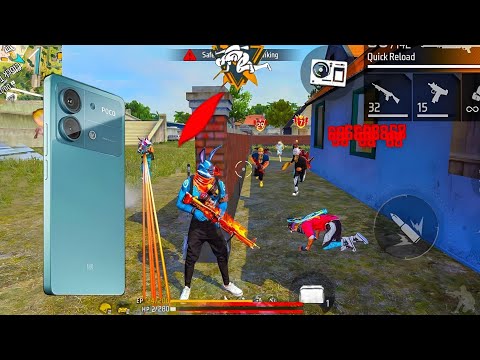Poco x6 Neo 5G Gaming Test 🥵 | Free Fire Gameplay Poco x6 Neo 5G ⚡| Free Fire Highlights 🔥
